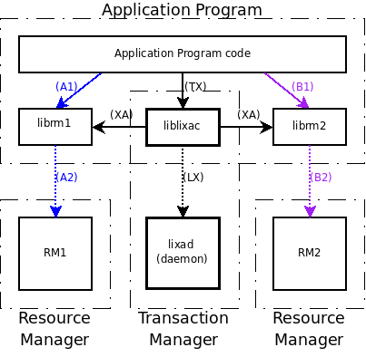 Typical LIXA topology